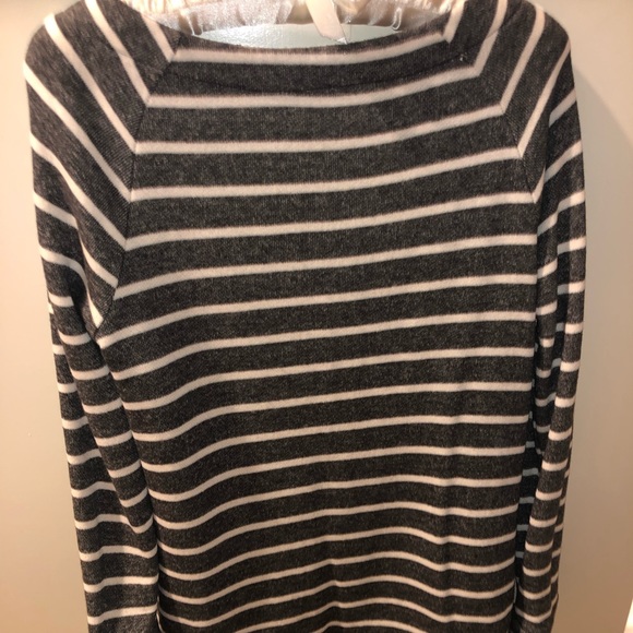 Loft grey sweater dress with zipper details - Picture 3 of 3